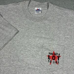 Vintage 90s Marlboro Promo Pocket T-Shirt Men's XL Gray Tee Jays USA